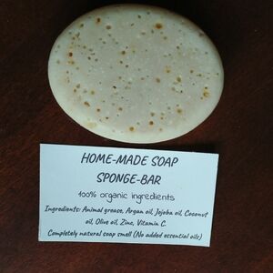 Natural Home-Made Soap Sponge-Bar